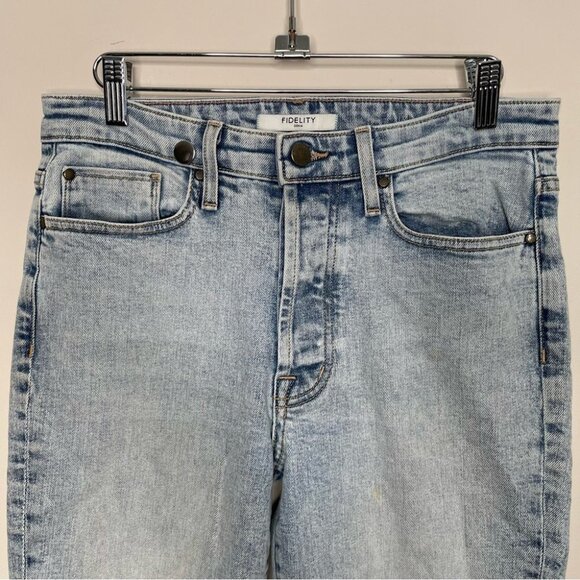 Fidelity Denim Pixie Ultra High Button Fly Jeans Canyon Vintage Blue Size 28 - Picture 5 of 10